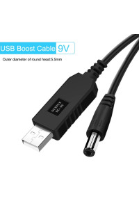 Перетворювач USB DC 5.5 2.1 мм 5V-9V для роутерів