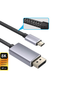 Кабель Type-C Displayport 1.4 DP Thunderbolt 3/4 HDR 8k 60hz 4k 144hz 2k 165hz для MacBook