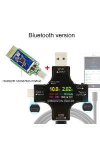Кольоровий USB тестер J7-С із Bluetooth Type-C Micro USB 3.6-32V 5.1A