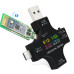 Цветной USB тестер J7-С с Bluetooth Type-C Micro USB 3.6-32V 5.1A  