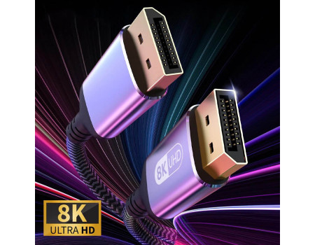 Кабель DisplayPort DP 1.4 8k 60hz 4k 144hz 2k 165hz HDR G-Sync FreeSync 1 м