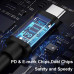 Кабель с PD триггером для роутера ноутбука 65W Type-C DC 5.5*2.1 мм 18.5V-20V 1.5 м