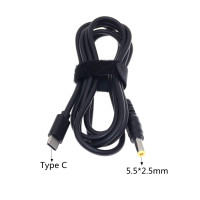 Кабель с триггером для роутера ноутбука USB-C PD 65W DC 5.5*2.5 мм 18.5V-20V 1.5 м