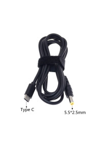 Кабель із тригером для роутера ноутбука PD USB-C 65W DC 5.5*2.5 мм 18.5V-20V 1.5м