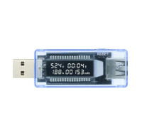 USB тестер Keweisi KWS-V20 для вимірювання напруги, струму, ємності акумулятора