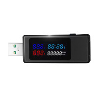 USB тестер для измерения напряжения тока емкости мощности KEWEISI KWS-V30