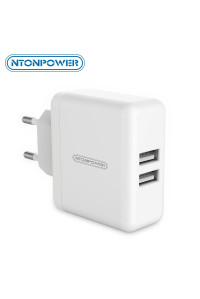 Зарядное устройство USB 3A 15W Ntonpower WHC-2U-EU-WH