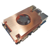 Orange Pi 5 Max/ 5 Ultra Медный корпус с вентилятором Радиатор