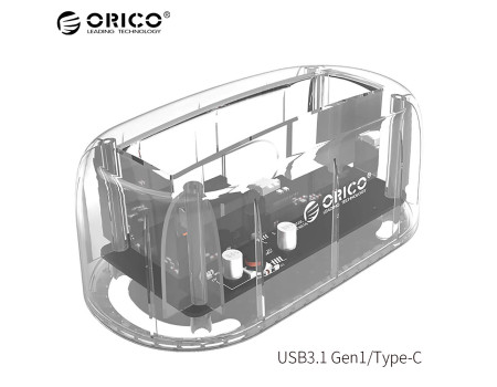 Станция для HDD/SSD 2.5"3.5" USB 3.1 Type-C ORICO 6139C3