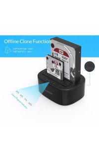 Станция для двух HDD/SSD 2.5" 3.5" ORICO 6228US3-C (клонирование)