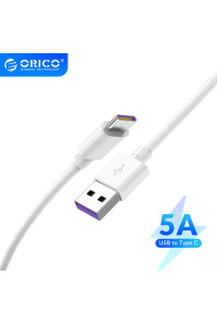 Кабель для быстрой зарядки USB Type-C Orico 5A Quick Charge 1.5 м (AC70-WH)