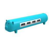 USB 3.0 хаб Orico OTG 1 м для компьютера и телефона (синий)