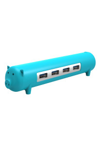 USB 3.0 хаб Orico OTG 1 м для компьютера и телефона (синий)