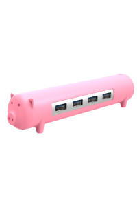 USB-хаб Orico OTG 4 USB 3.0 100 см (рожевий)