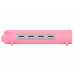 USB-хаб Orico OTG 4 USB 3.0 100 см (розовый)