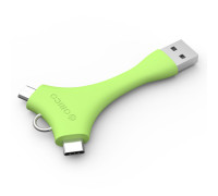Адаптер 2 в 1 Micro USB и Type-C ORICO C1-GR