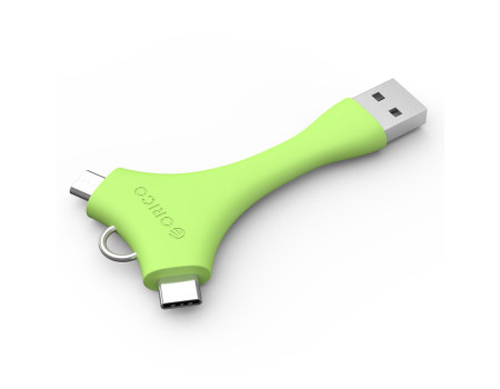 Адаптер 2 в 1 Micro USB Type-C ORICO C1-GR