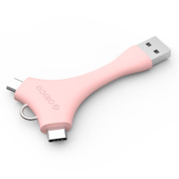Адаптер 2 в 1 Micro USB Type-C ORICO C1-PK