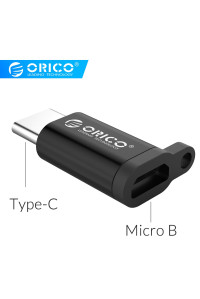 Переходник Micro USB Type-C OTG ORICO CBT-MT01-Black алюминий, брелок