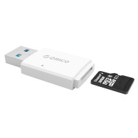 Картридер USB 3.0 Micro SD Orico CRS11-WH Поддержка карт до 128 Гб