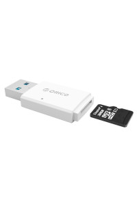 Картридер USB 3.0 Micro SD Orico CRS11-WH Поддержка карт до 128 Гб