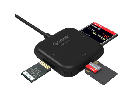 Картридер USB 3.0 4 в 1 ORICO CRS31A-BK Поддержка карт памяти до 2 TB OTG