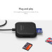 Картридер USB 3.0 4 в 1 ORICO CRS31A-BK Поддержка карт памяти до 2 TB OTG