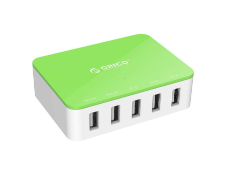 Зарядное устройство USB SMART 8A 40W ORICO CSA-5U-US-GR