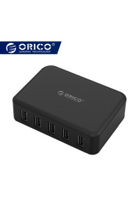 Сетевое зарядное устройство USB SMART 8A 40W ORICO DCAP-5S-BK