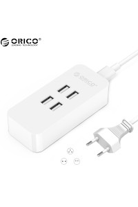 Зарядний пристрій 4 USB 20W 4A ORICO (DCV4U-WH)