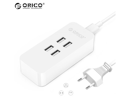 Зарядний пристрій 4 USB 20W 4A ORICO (DCV4U-WH)
