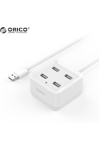 Хаб USB 2.0 LED ORICO DH4U-U2-WH