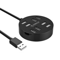 Хаб USB 2.0 8 портов с поддержкой доп. питания OTG ORICO H8013-BK