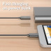 Кабель для быстрой зарядки USB Type-C ORICO HTS-BK металл оболочка 1 м