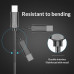Кабель для быстрой зарядки USB Type-C ORICO HTS-BK металл оболочка 1 м