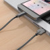Кабель для быстрой зарядки USB Type-C ORICO HTS-BK металл оболочка 1 м