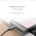 Кабель для быстрой зарядки USB Type-C ORICO HTS-BK металл оболочка 1 м