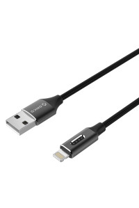 Кабель lightning для iPhone c LED индикатором заряда ORICO LTD-10 BK 1 м