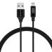Кабель lightning для iPhone c LED индикатором заряда ORICO LTD-10 BK 1 м