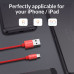 Кабель lightning для Apple iPhone ORICO LTF-10-V2-RD 1 м