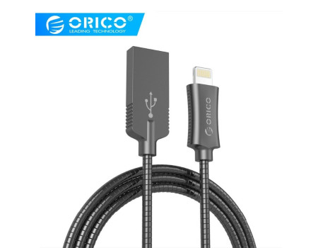 Кабель lightning для Apple iPhone метал Orico USB (OR-LTS-10) 1 м