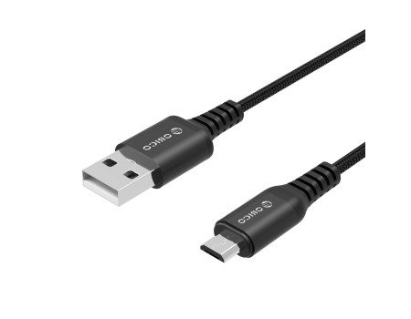 Кабель micro USB KEVLAR підвищеної міцності Orico MTK-BK 1 м