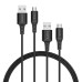 Кабель micro USB KEVLAR підвищеної міцності Orico MTK-BK 1 м