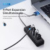 USB хаб для ноутбука ORICO 4 USB 3.0 OTG (OR-PW4U-U3-015-BK)