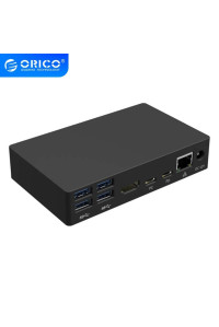 Хаб для ноутбука Orico USB C Ethernet RJ45 HDMI 4K 6* USB 3.0
