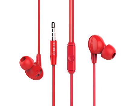Наушники с микрофоном для телефона ORICO SOUNDPLUS-RP1-RD