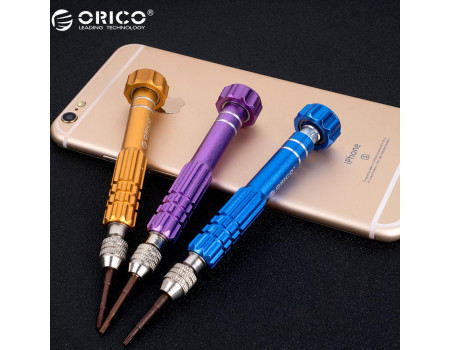 Викрутка із насадками 5 в 1 для смартфонів, планшетів, фотоапаратів Orico ST5BL