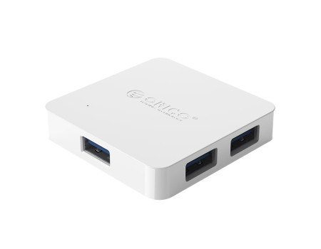 USB 3.0 хаб із зовнішнім живленням 4 порти OTG Orico White (Ta4u-u3-wh)