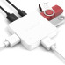 USB 3.0 хаб із зовнішнім живленням 4 порти OTG Orico White (Ta4u-u3-wh)