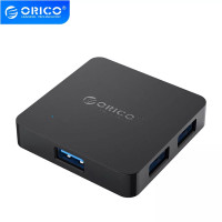  USB hub с питанием OTG 4 порта USB 3.0 Orico Black (TA4U-U3-BK)
